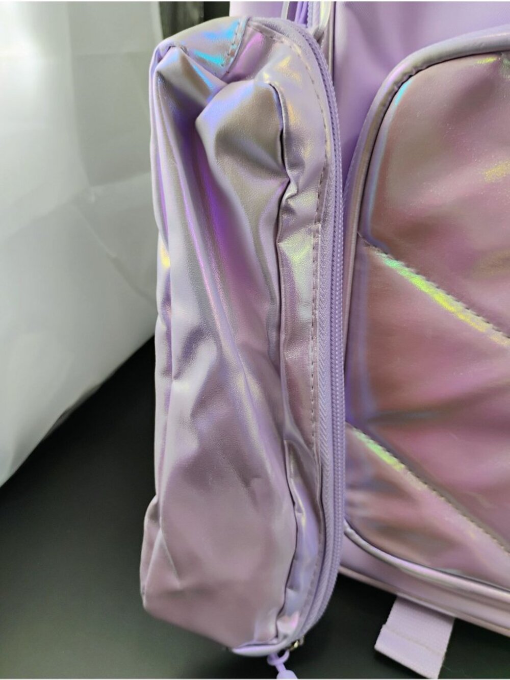 Pastel Lavender Backpack With Headphones Set Youth Adjustable Straps Durable - Picture 6 of 16